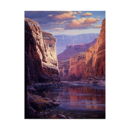 R W Hedge 'River Through The Past' Canvas Art,24x32